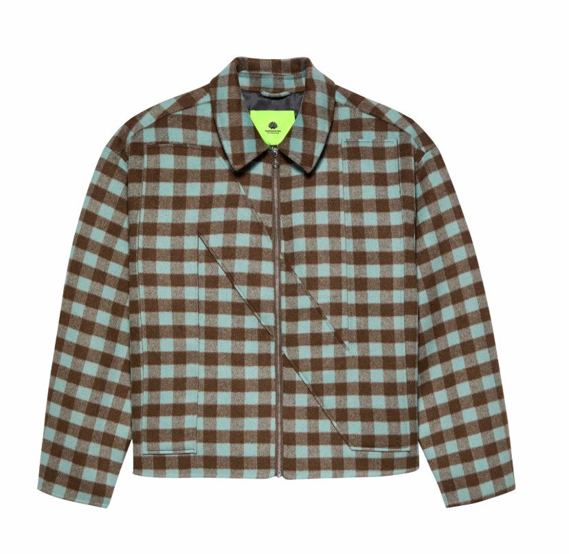 NEW AMSTERDAM WOOL CHECK OVERSHIRT