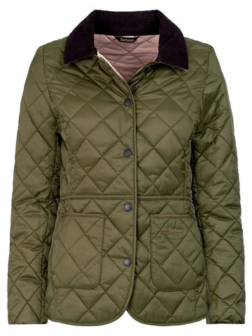 BARBOUR LQU1012OL51 OLIVE/PALE PINK
